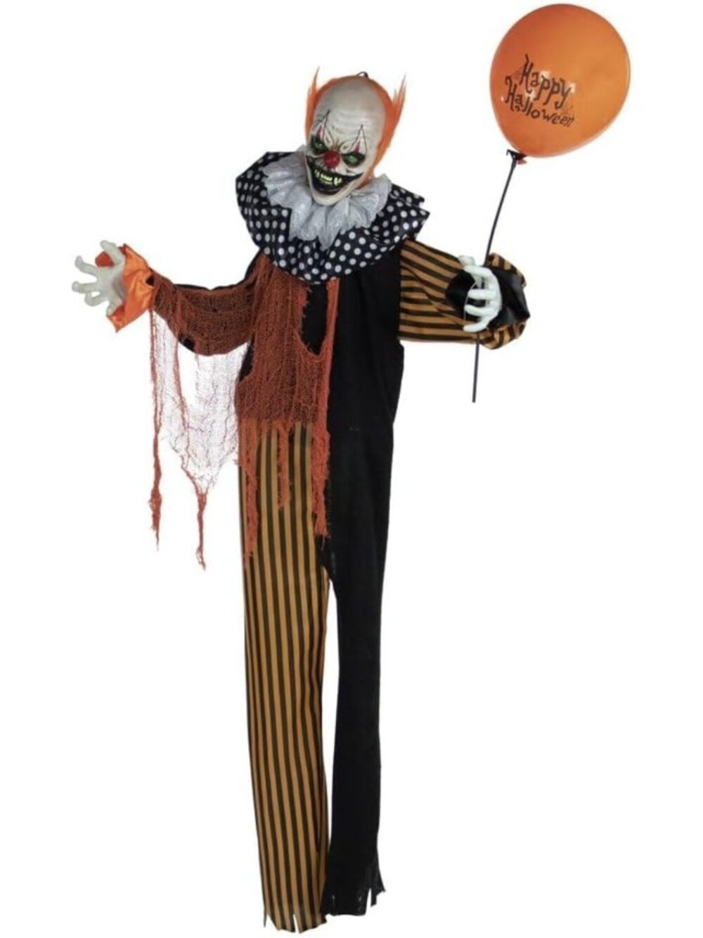 Life-Size Scary Talking Clown Animatronic | Halloween Decor with Motion & Sound